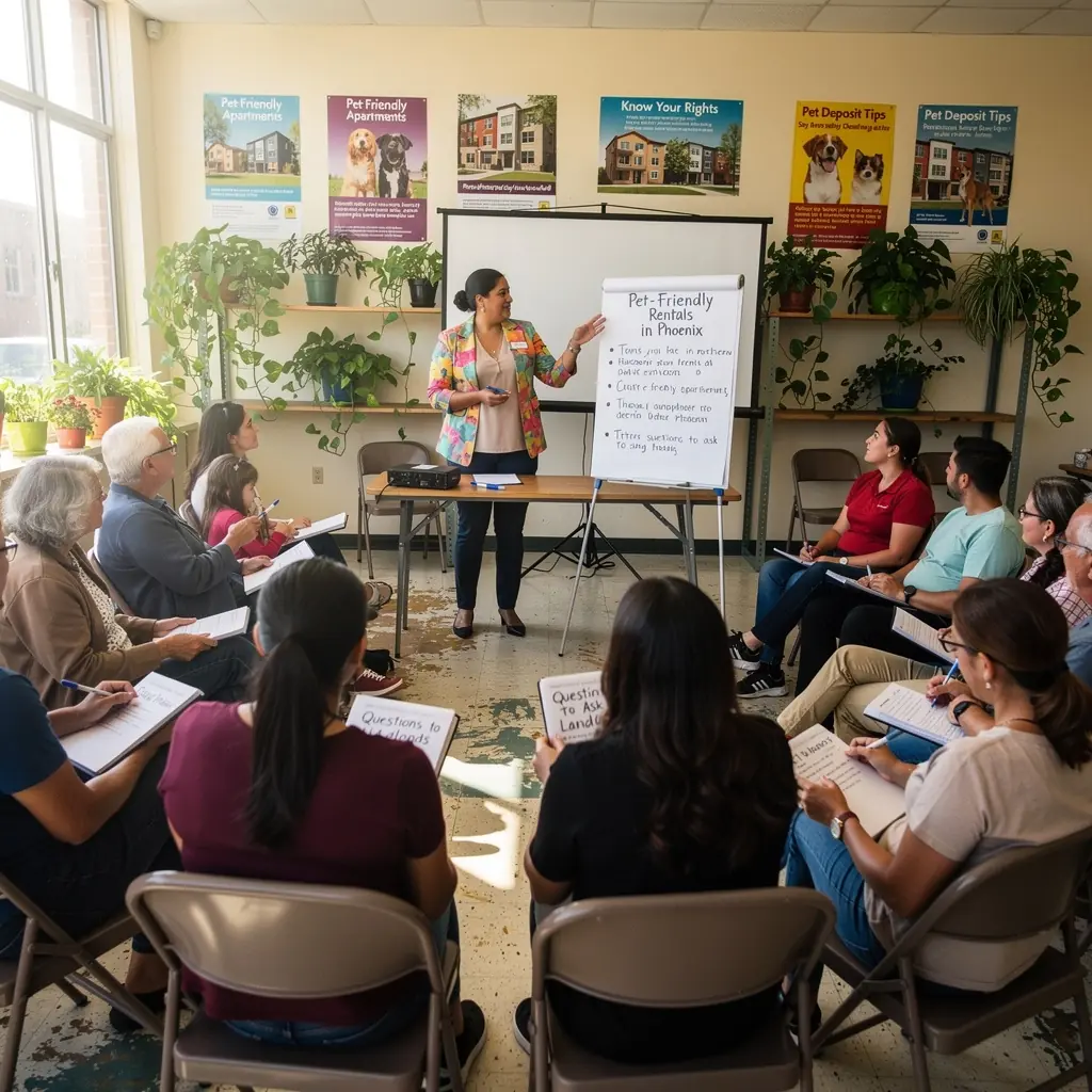 Zdjęcie przedstawiające przytulne mieszkanie z dużym ogrodem, w którym bawią się psy.