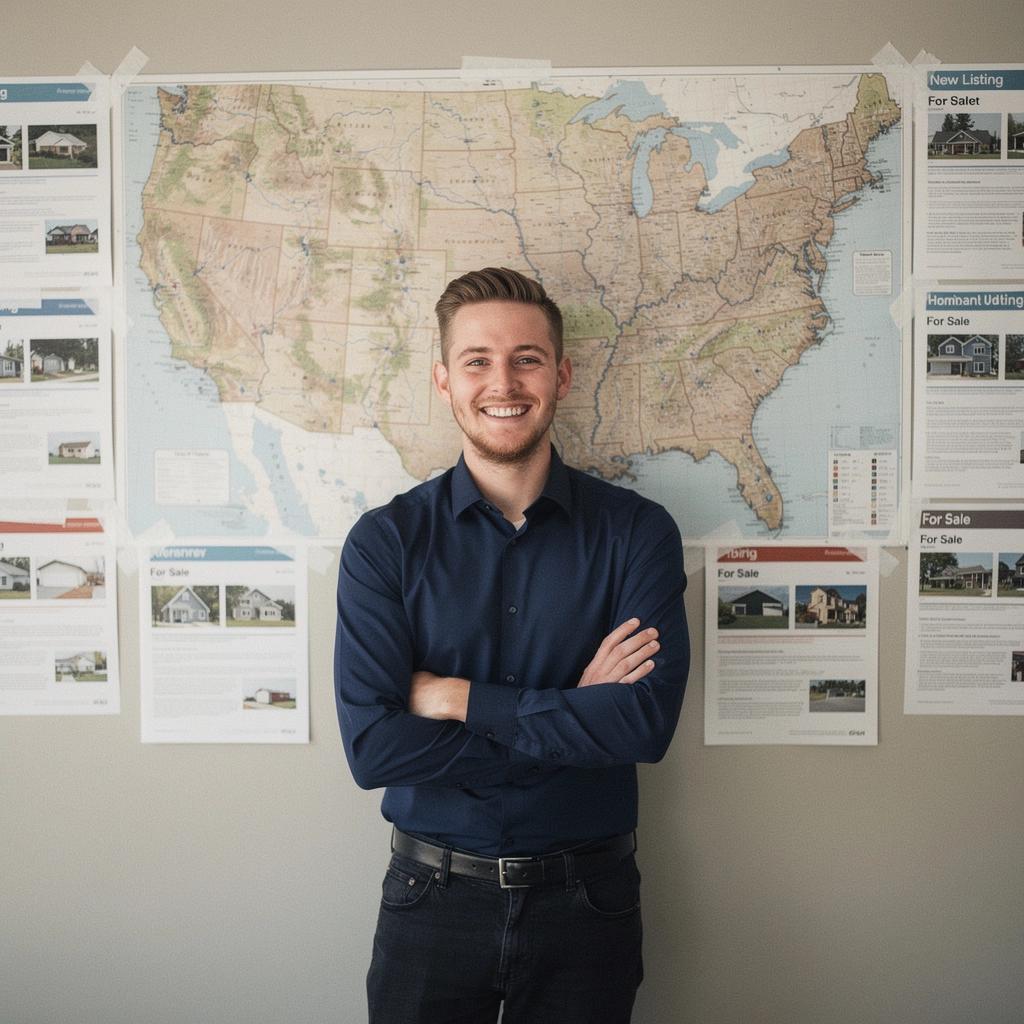 Grupa osób omawiająca opcje zakupu domu w biurze.