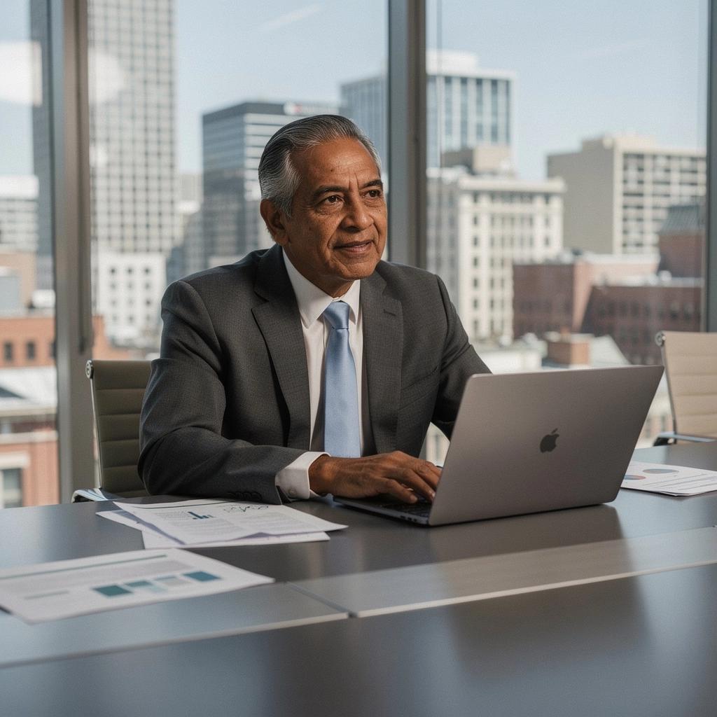 Konsultant pomagający klientowi w wyborze odpowiedniego mieszkania.